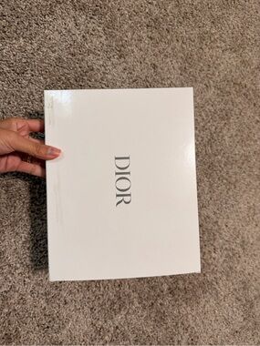 Dior White Luxury Decorative Box with Logo